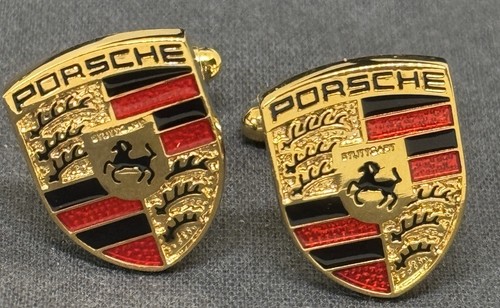 Car logo gold tone enamel - gold,
