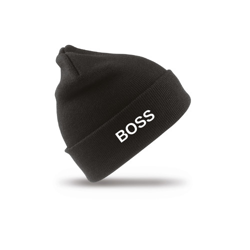 Boss embroidered beanie - ,