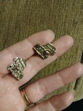 Silver Plated Cuff Links - Car